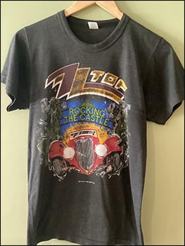 T-Shirt: ZZ Top - Rocking The Castle - Donington Park (front) - 17.08.1985